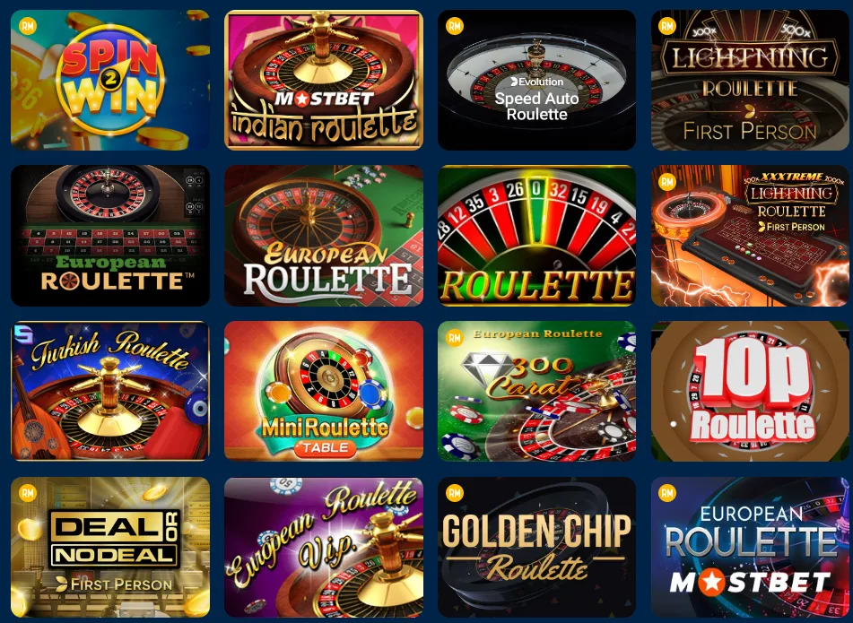 Roulette at Mostbet